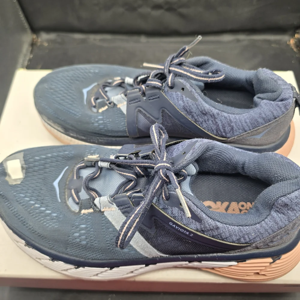 Hoka Women's‎ Navy and Peach Athletic Shoes